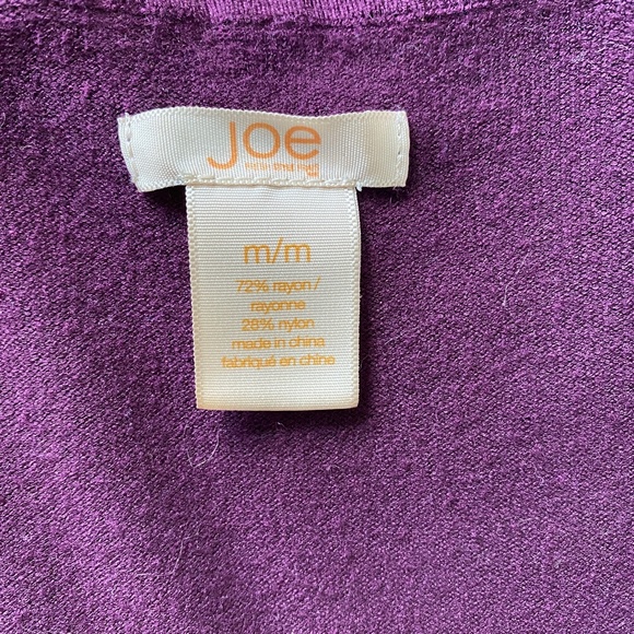 Joe Fresh Burgundy 3/4 Sleeve Sweater - Picture 4 of 6